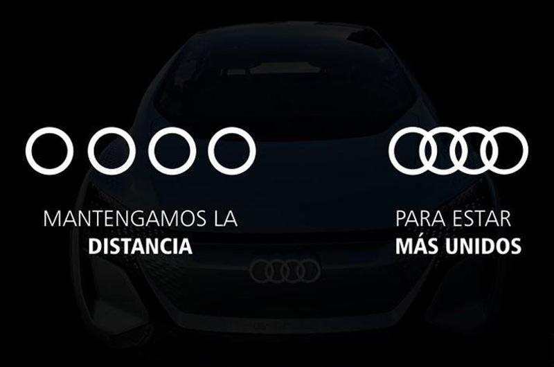 Coronavirus: Audi aplica distancia social y separa sus famosos aros