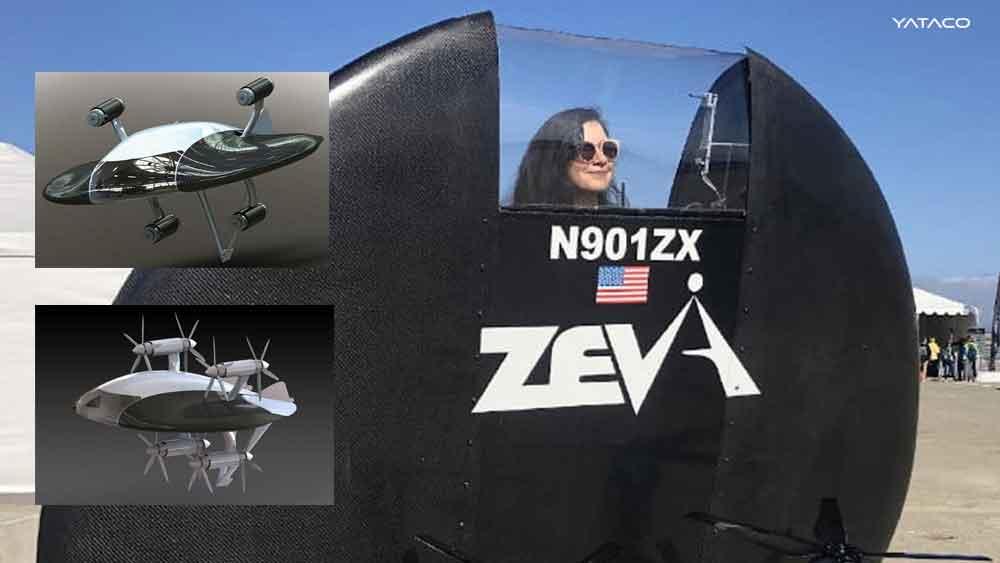 Zero el auto volador eléctrico tiene forma de ovni