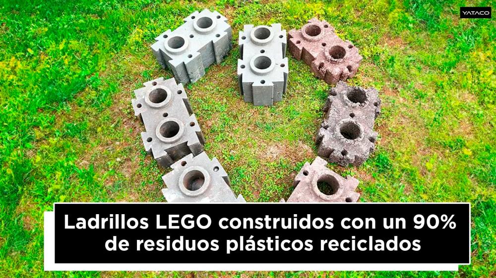 Ladrillos LEGO  construidos con un 90%  de residuos plsticos  reciclados
