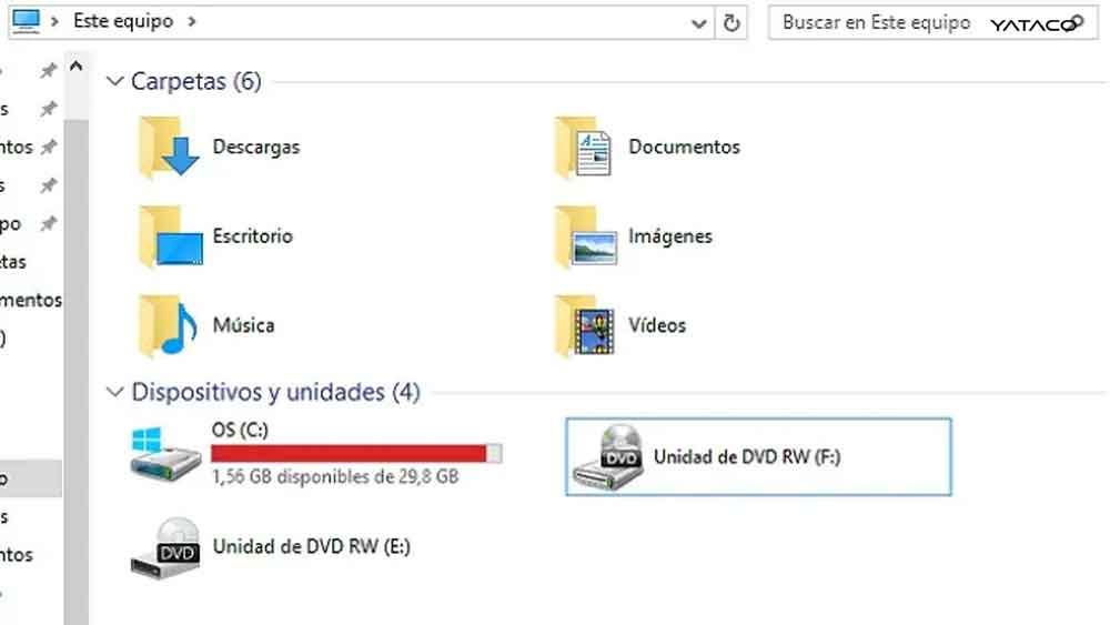 Como liberar especio del disco duro en Windows 10